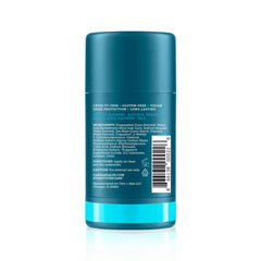 Oars + Alps deodorant tube application shows smooth glide and quick-dry finish.