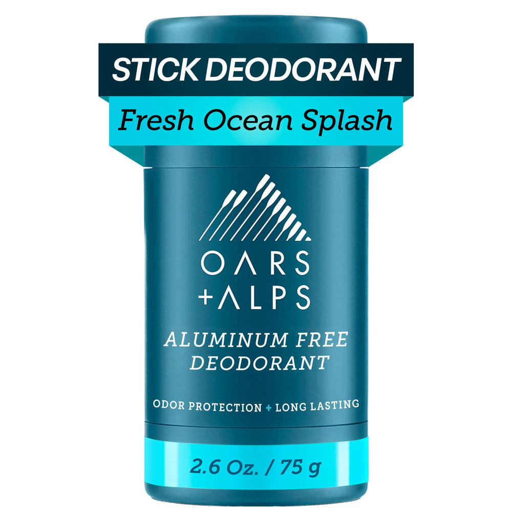 Desodorante Oars + Alps sin aluminio con aplicación clara para ropa clara
