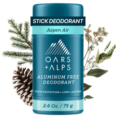 Oars + Alps desodorante sin aluminio, bote frente; protección duradera
