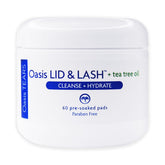 Oasis LID and LASH tea tree wipes packaging for easy daily eyelid care