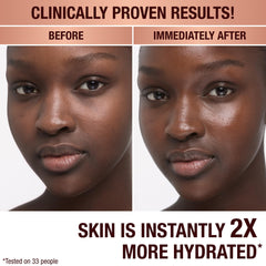 Oat extract lift matrix supports smoother, lifted facial contours.