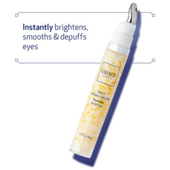 Obagi Daily Hydro-Drops Eye Gel applicator shows cooling dual-ended design for smoothing puffiness.