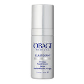 Obagi Elastiderm serum bottle front highlighting firming skincare benefits.
