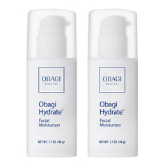Obagi Hydrate bottle-front view, non-greasy all-day hydration for all skin types.