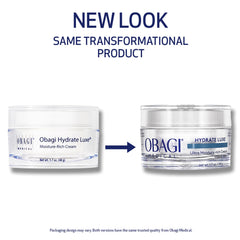 Obagi Hydrate Luxe balm-jar-closeup showing luxurious texture for deep moisturization.