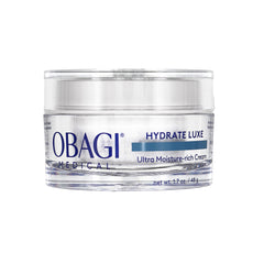 Obagi Hydrate Luxe night cream with balm texture for overnight hydration.