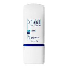 Obagi Nu-Derm Clear Fx bottle pump shows brightening formula for even-toned skin