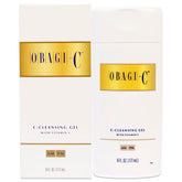 Obagi Medical System Cleansing Gel bottle on a counter ready for cleansing and makeup removal.