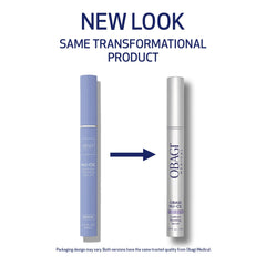 Obagi Nu-Cil brow serum packaging box signaling clinical-grade nourishment.