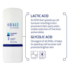 Lactic acid in Exfoderm Forte helps refine texture and brightness.