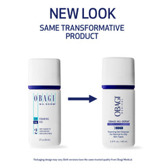 Obagi Nu-Derm Foaming Gel foaming texture closeup demonstrates gentle daily cleansing.