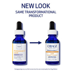 Close-up of cap on Obagi Professional-C 15% serum bottle