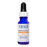 Obagi Professional-C 20% serum bottle promotes brightness and antioxidant protection.