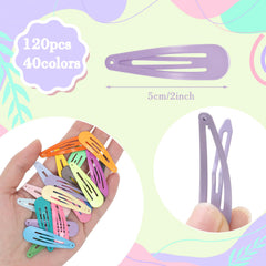 Obeoby 2-inch metal snap barrettes provide reliable hold for polished looks.