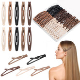 Obeoby 40-piece metal snap hair clips in five colors for secure daily styling