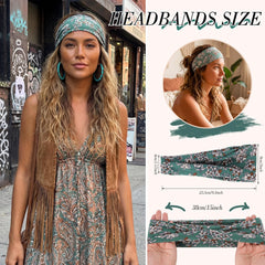 obeoby boho headbands fabric close-up showing breathable material and stretch