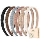 Diadema obeoby fina de 0,6 pulgadas para cabello grueso, sin resbalamiento.