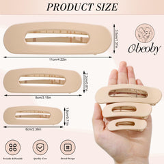 Obeoby medium flat clip perfect for everyday half-up looks.