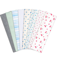 obeoby floral stripe headband with rose pattern, soft cotton blend for daily wear