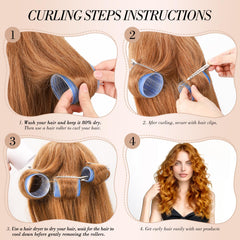 Obeoby blue 36mm medium roller ideal for shaping waves and bangs