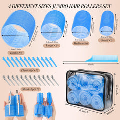 Obeoby blue 48mm large roller for versatile curls and volume