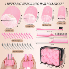 Obeoby hair rollers with clips provide secure hold for dependable at-home styling.
