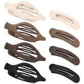 obeoby large flat clip with matte finish securing a full updo
