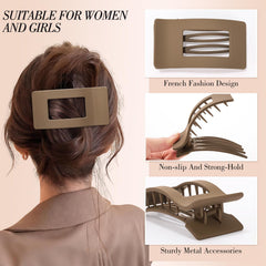 Obeoby non-slip teeth clip grips hair lightly without damage.