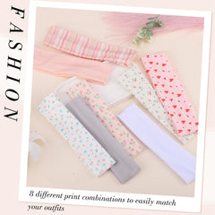obeoby Pink Cute Headbands heart design adds playful charm and fit