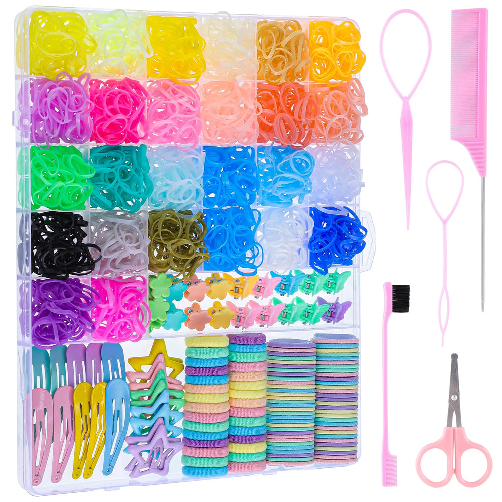 obeoby set-banditas-elasticas-colores permiten peinados rápidos y seguros.