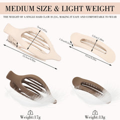 obeoby small flat clip for half-up style, lightweight and comfy