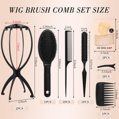 OBEOBY wig brush with loop bristles reduces pulling while detangling.