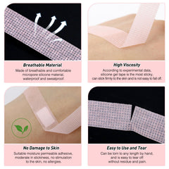 Obeyalash blue roll lash tape isolates lashes for precise extensions.