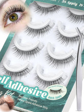 Obeyalash self adhesive lashes with doll eye 10mm for a quick natural look.