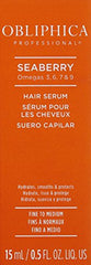 Obliphica Seaberry Serum para cabello medio, mejora elasticidad y suavidad.