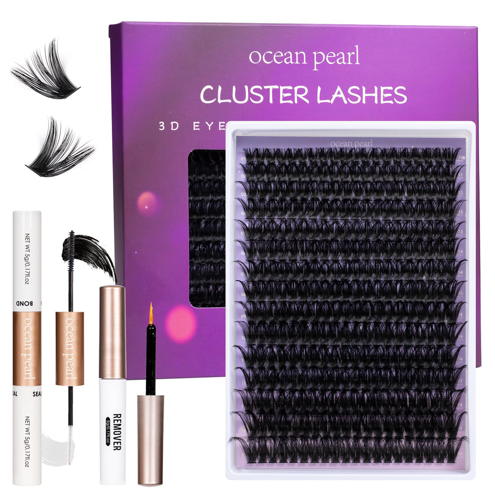 Ocean Pearl lash clusters application steps for at-home use
