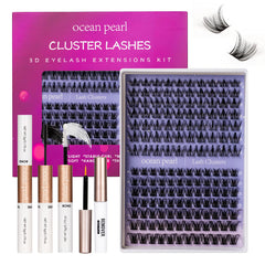 Ocean Pearl Lash Clusters Kit packaging showing compact set for easy travel and storage