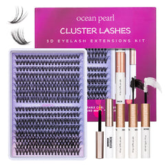Ocean Pearl lashes show 10-16mm lengths with 30D/40D curls for versatile looks.