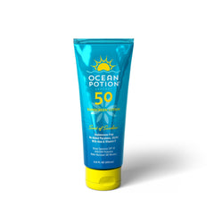 Ocean Potion protector solar SPF 50 en crema para el cuerpo, protección UVA/UVB diaria al aire libre.