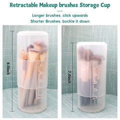 OCHEAL capacity brush holder fits 10–15 brushes and small cosmetics