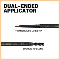 O'CHEAL spoolie brush blends brows for a seamless finish.