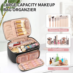OCHEAL makeup bag with detachable Velcro divider for flexible organization