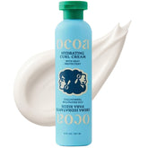 OCOA crema curl hidratante en botella, rizos definidos y suaves.