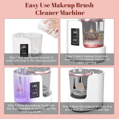 OctHope makeup brush dryer in use for quick drying.