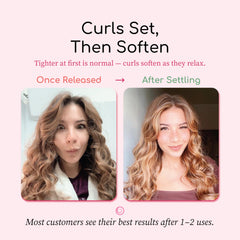 Octocurl size medium wrapped for balanced volume and curl pattern.