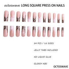 octoswave nude-pink french tip nails highlighted for day-to-night wear.