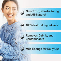 OCuSOFT hypochlorous acid application on lids for clean lashes.
