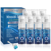 OCVWJKD 5% Minoxidil spray bottle close-up for scalp application and potential regrowth.