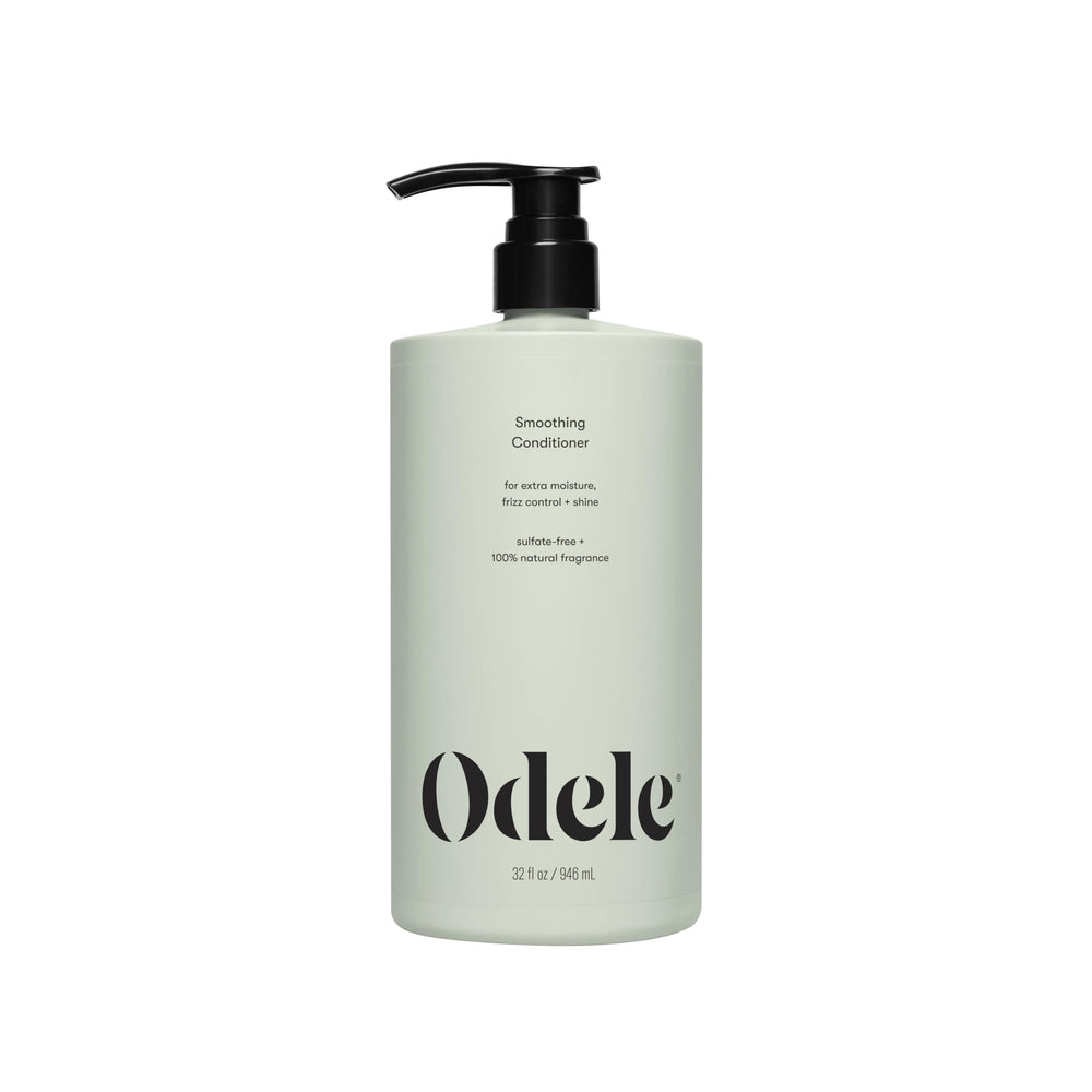 Odele Smoothing Conditioner bottle demonstrating frizz control and moisture