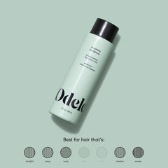 Odele Acondicionador Suavizante sin sulfatos, textura cabello en primer plano para suavidad.